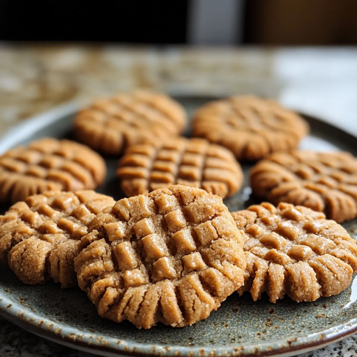 Mandelmehl Erdnussbutter Kekse
