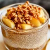 Apfelkrümel-Chia-Pudding