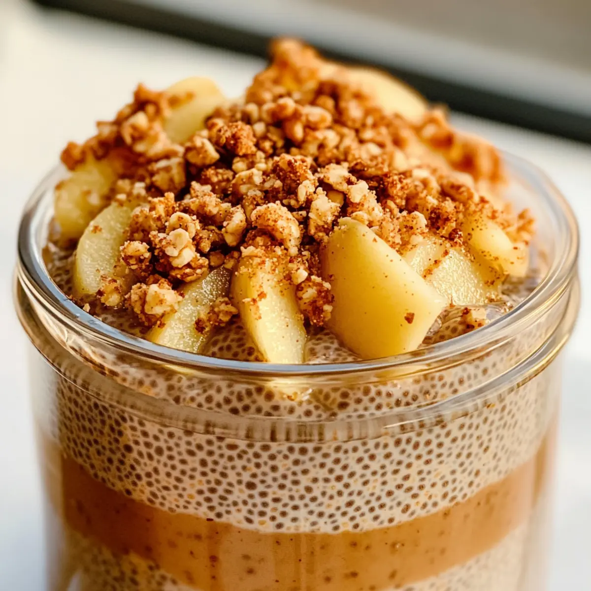 Apple Crumble Chia Pudding drrlsd