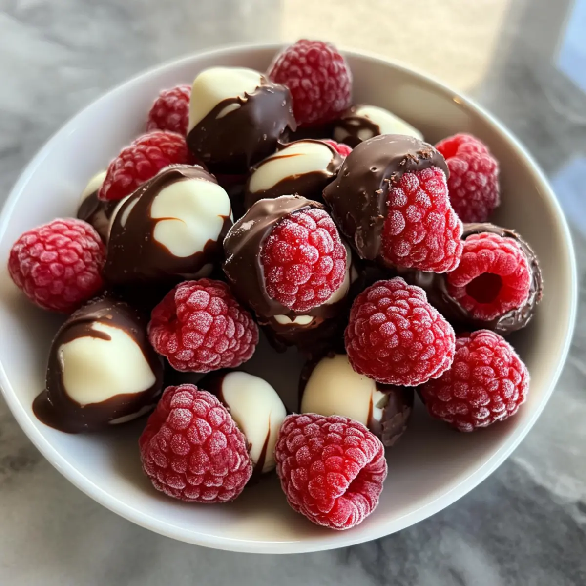 Schokoladenüberzogene Himbeeren in 10 Minuten 2 Chocolate Covered Raspberries jeirm5