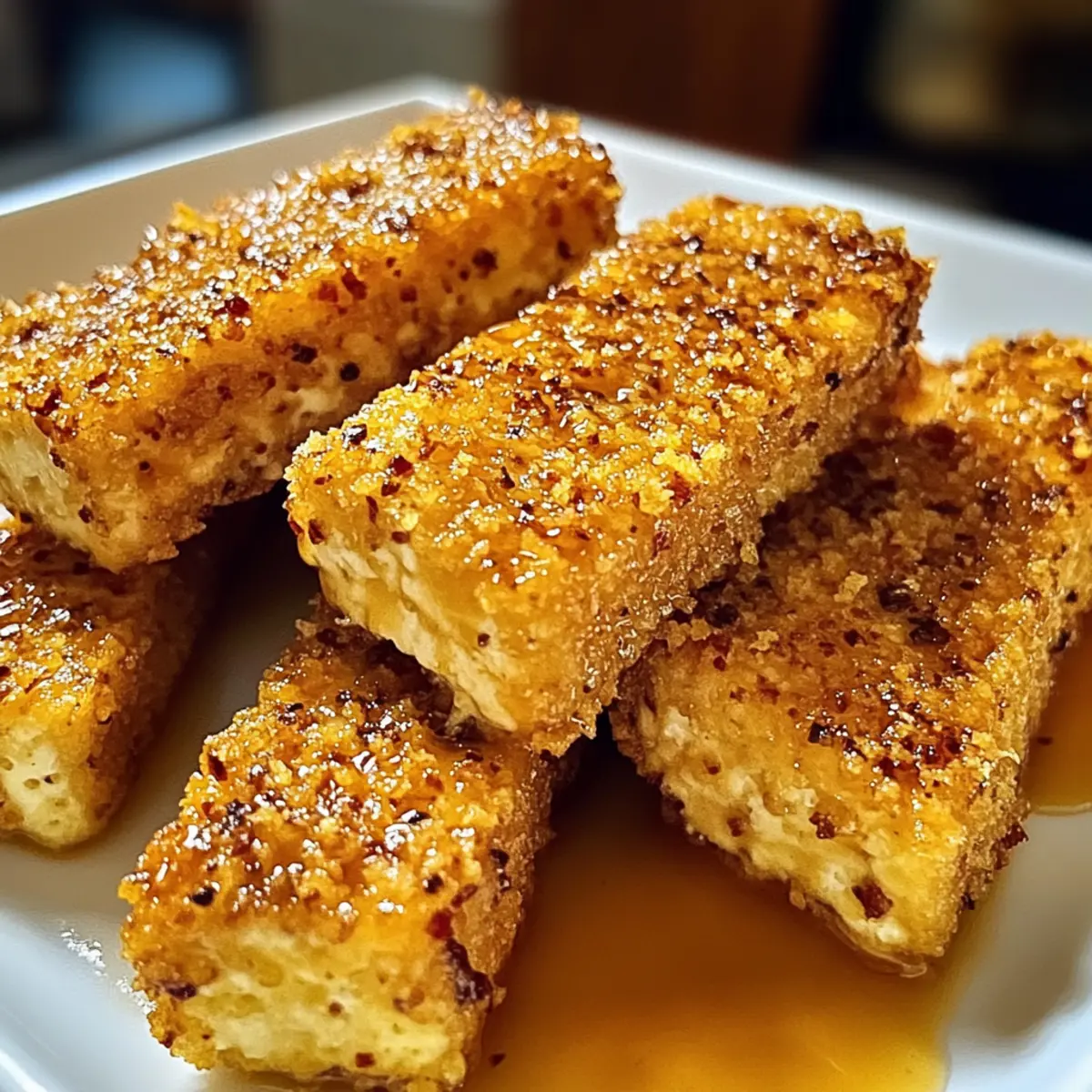 Knusprige Gebackene Honig-Senf-Tofu-Streifen