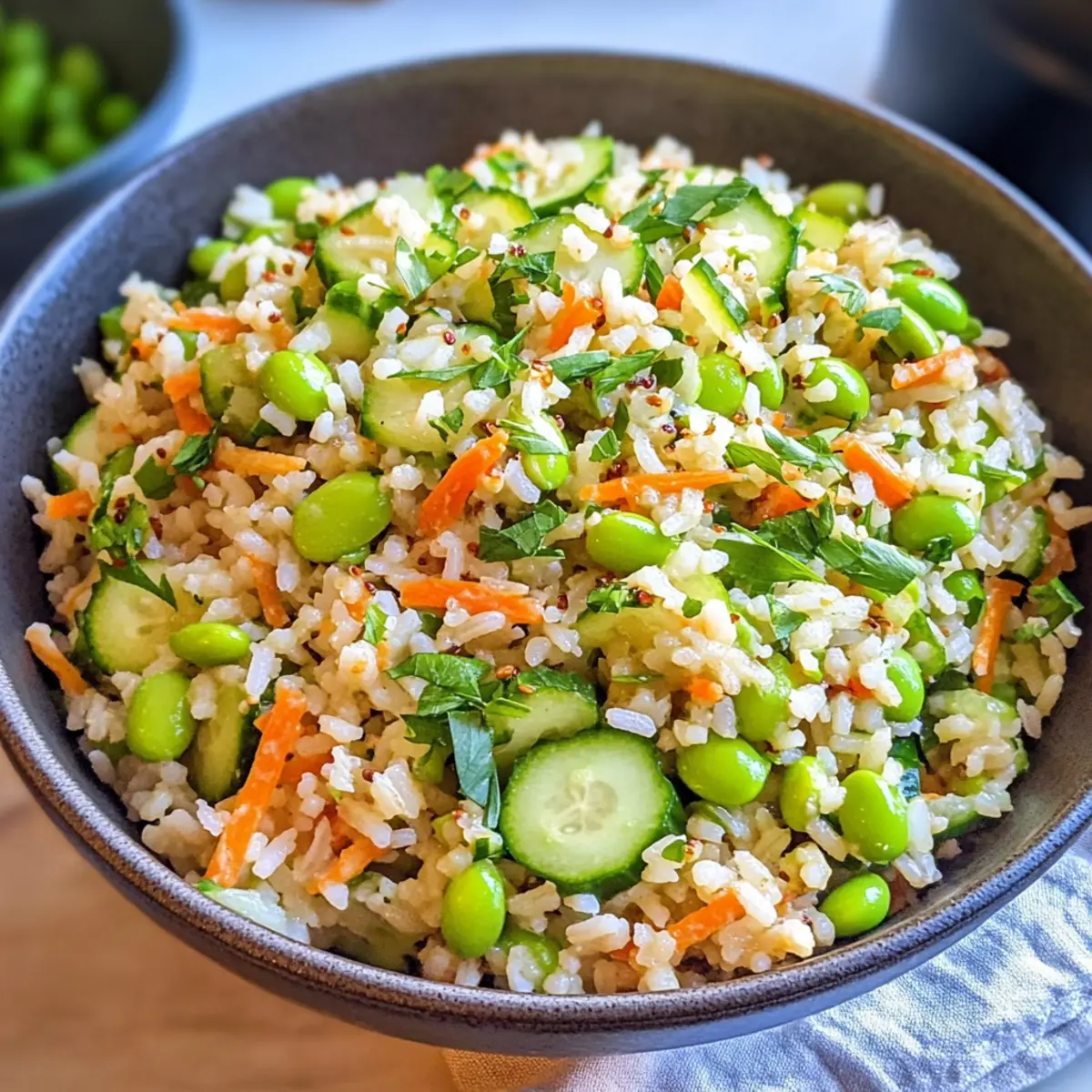 Cucumber Edamame Rice Salad zpo6ez