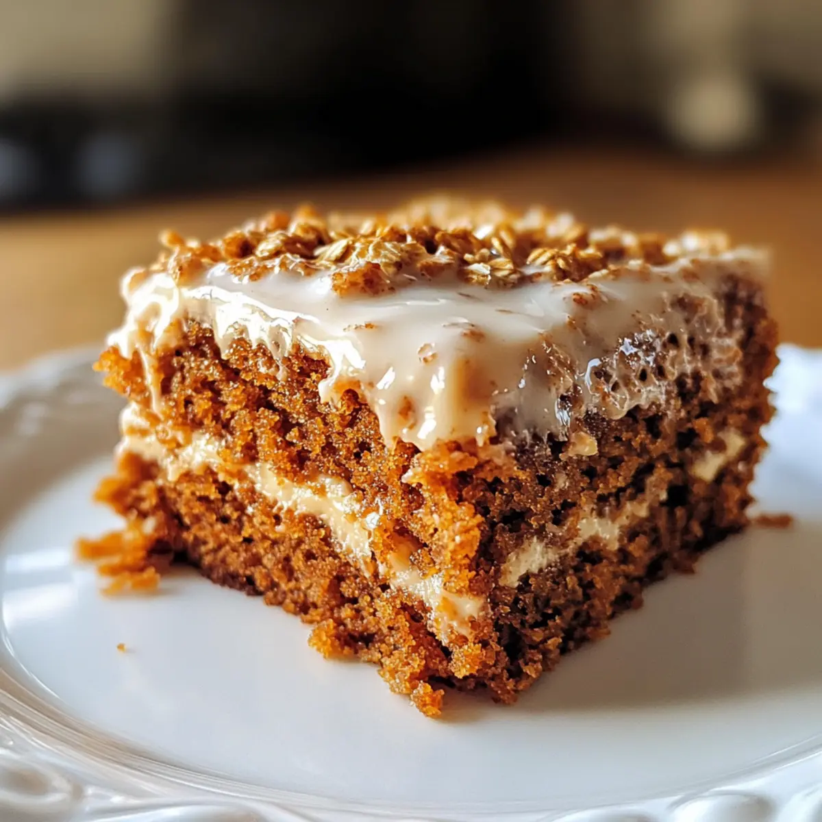 Einfacher Mehlfreier Haferflocken Karottenkuchen asiuja