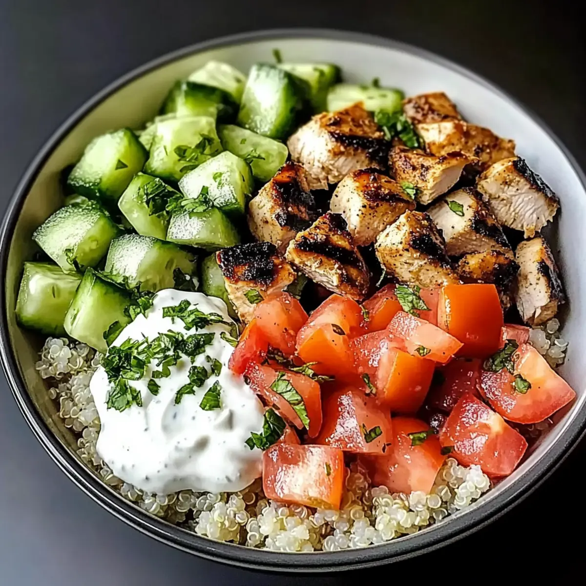 Gesunde Kebab-Schüssel