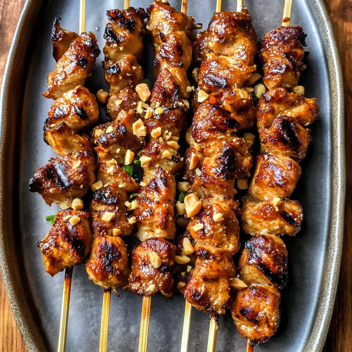 Gegrillte Thai-Kokosnuss-Hühnchenspieße