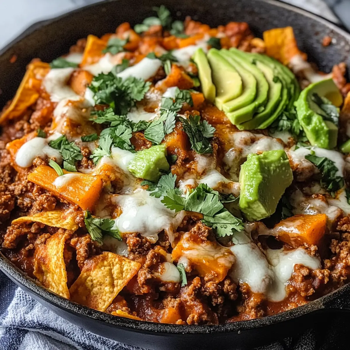 Ground Beef Enchilada Skillet cipnku