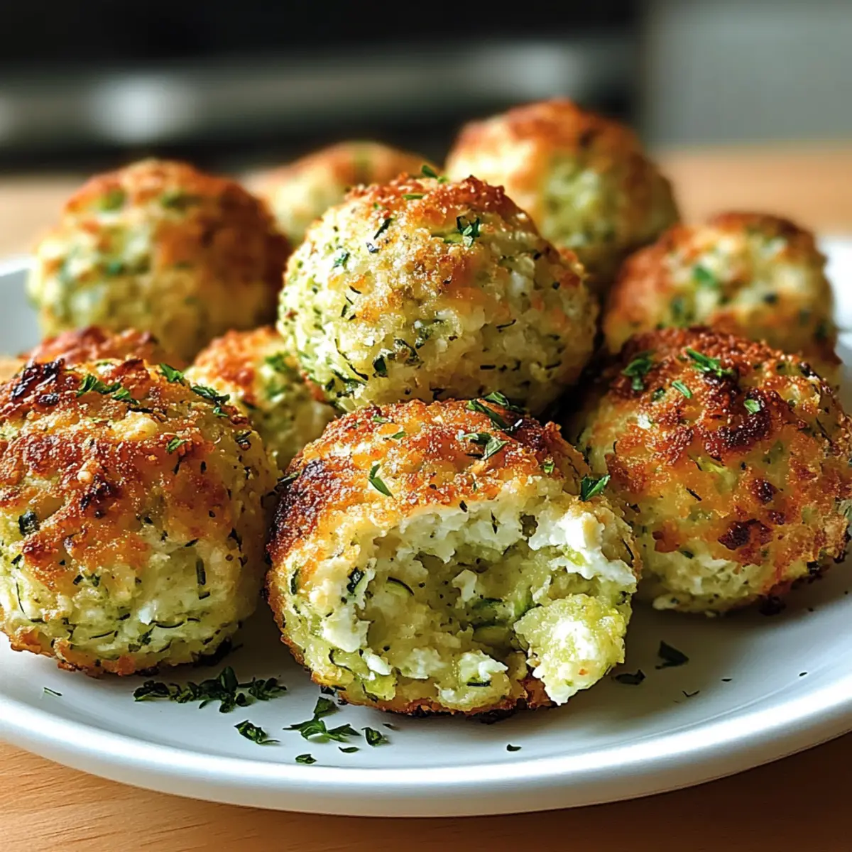 Knusprige Zucchini Feta