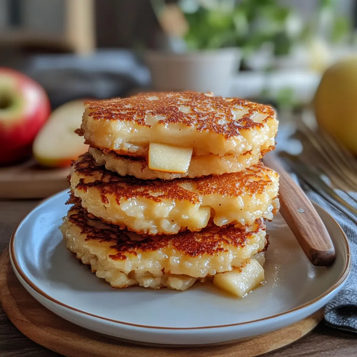 Milchreispuffer mit Apfel Rezept ef3r55