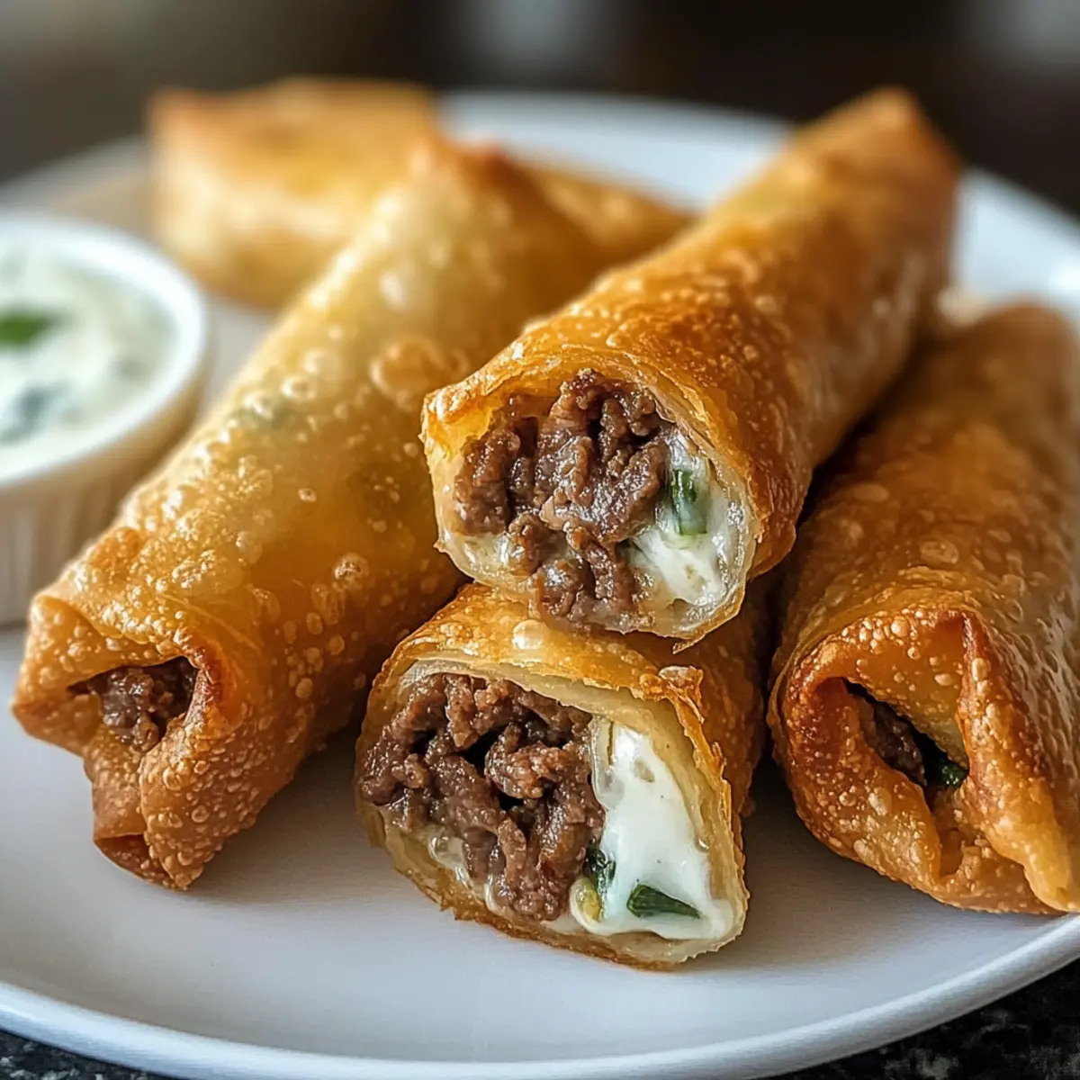 Philly Cheesesteak Frühlingsrollen