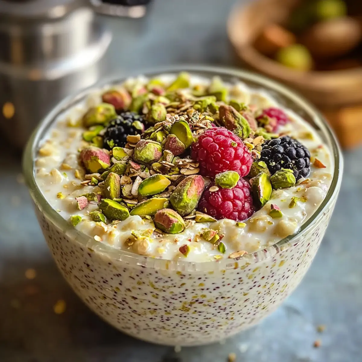 Pistachio Overnight Oats yguwss
