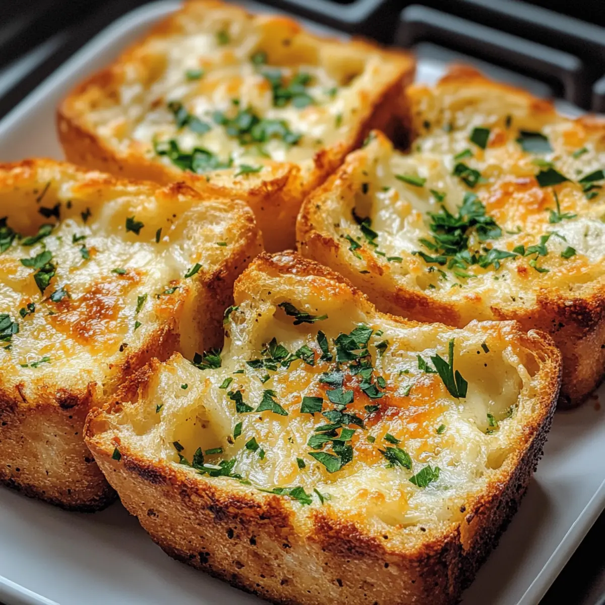 Schnell Airfryer Knoblauchbrot