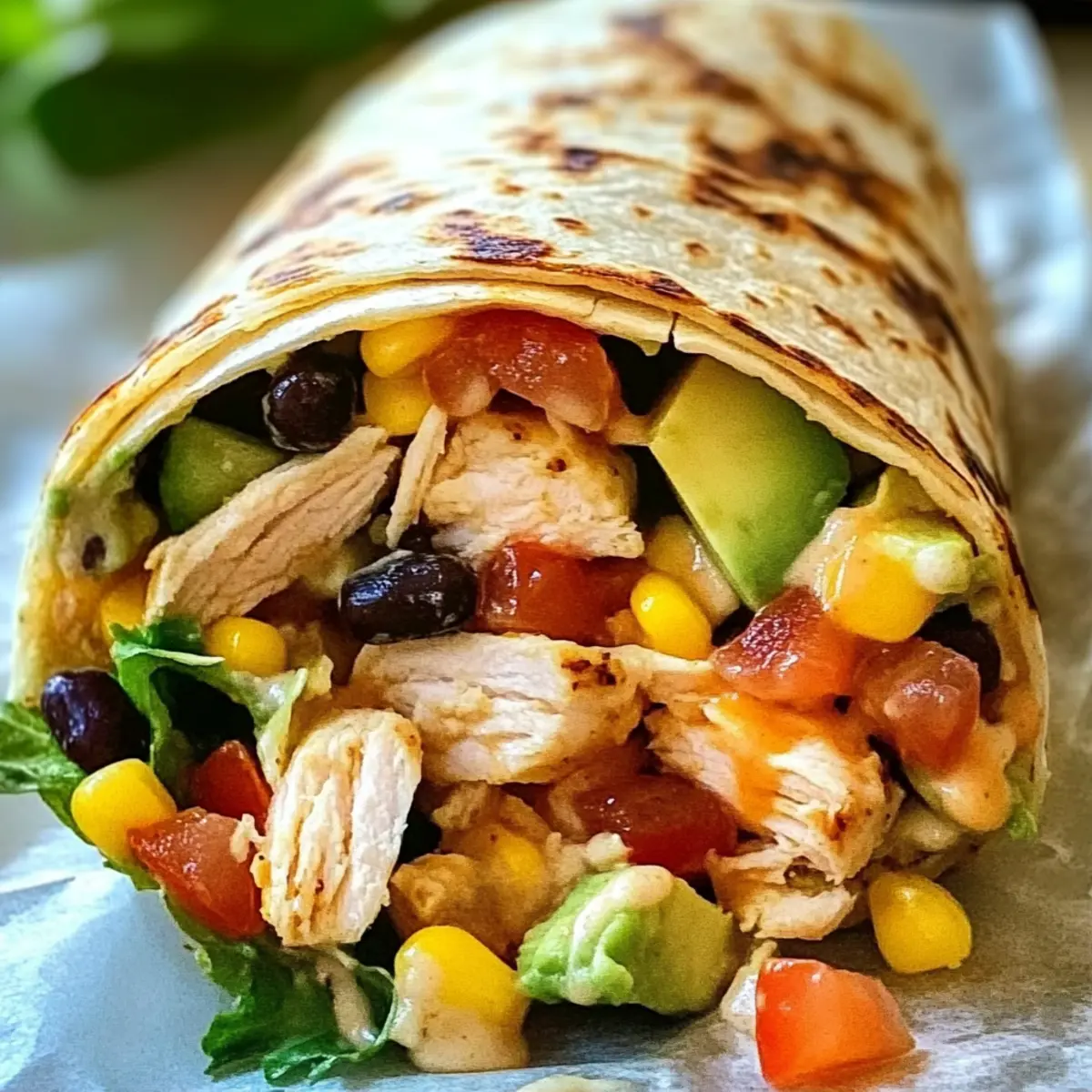 Südwest Hähnchen Wrap