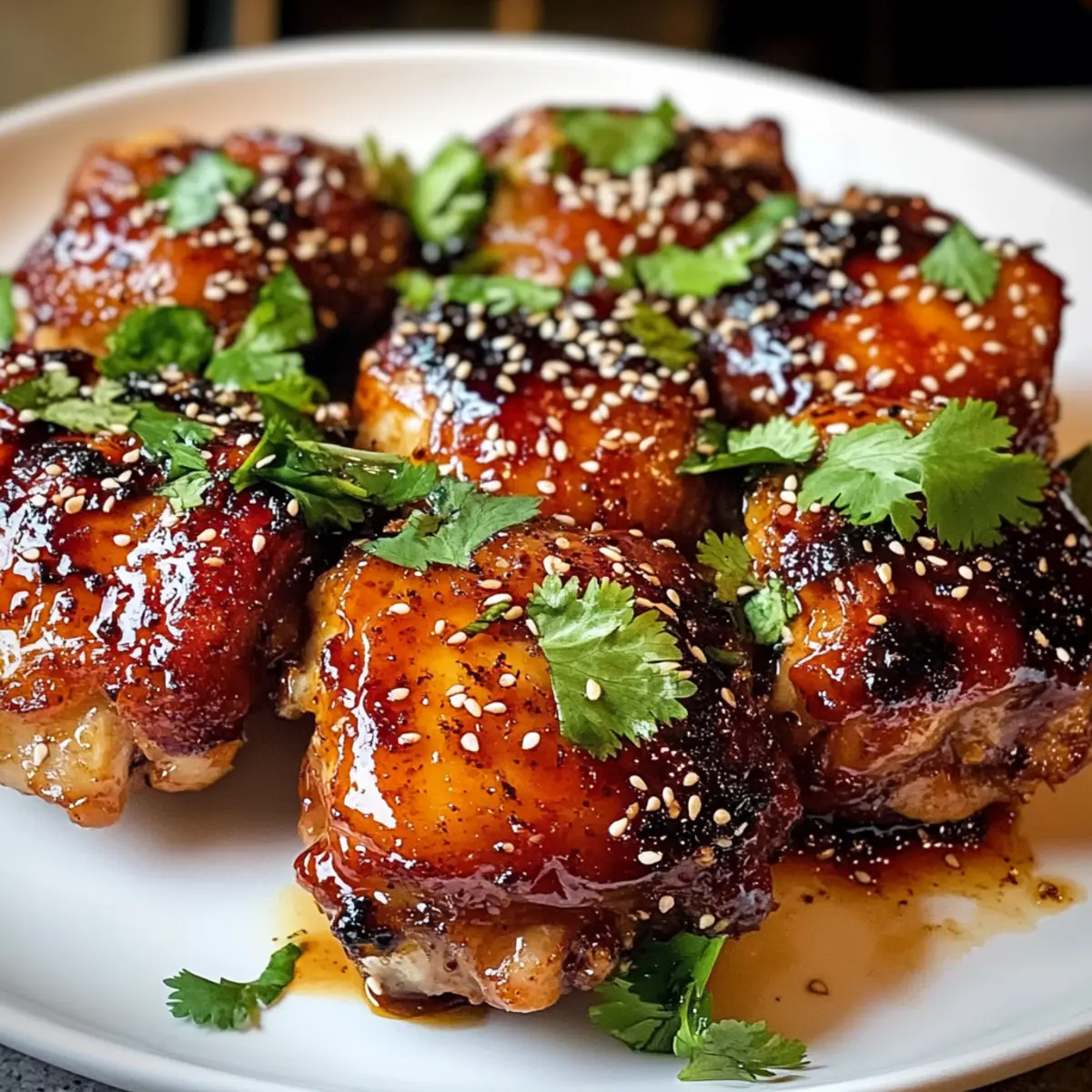 Klebrig Süß Chili Hähnchenschenkel