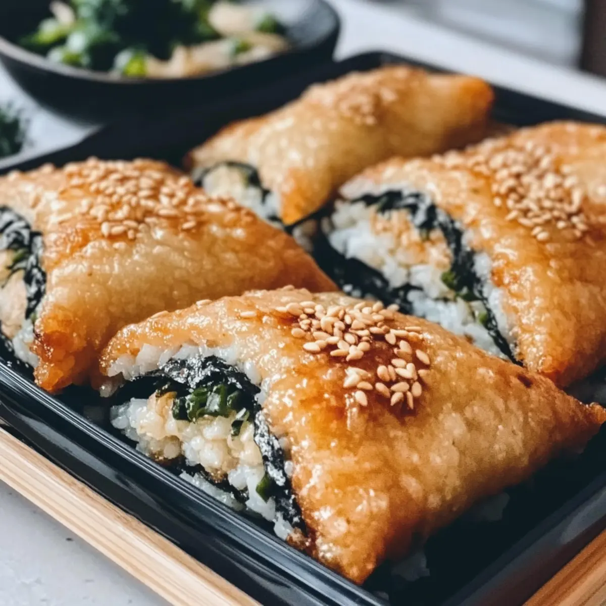 Tofu Pockets Filled with Rice cawryb