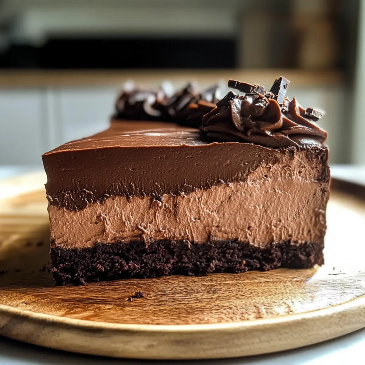 Vegan Chocolate Mousse Cake o3ucqs