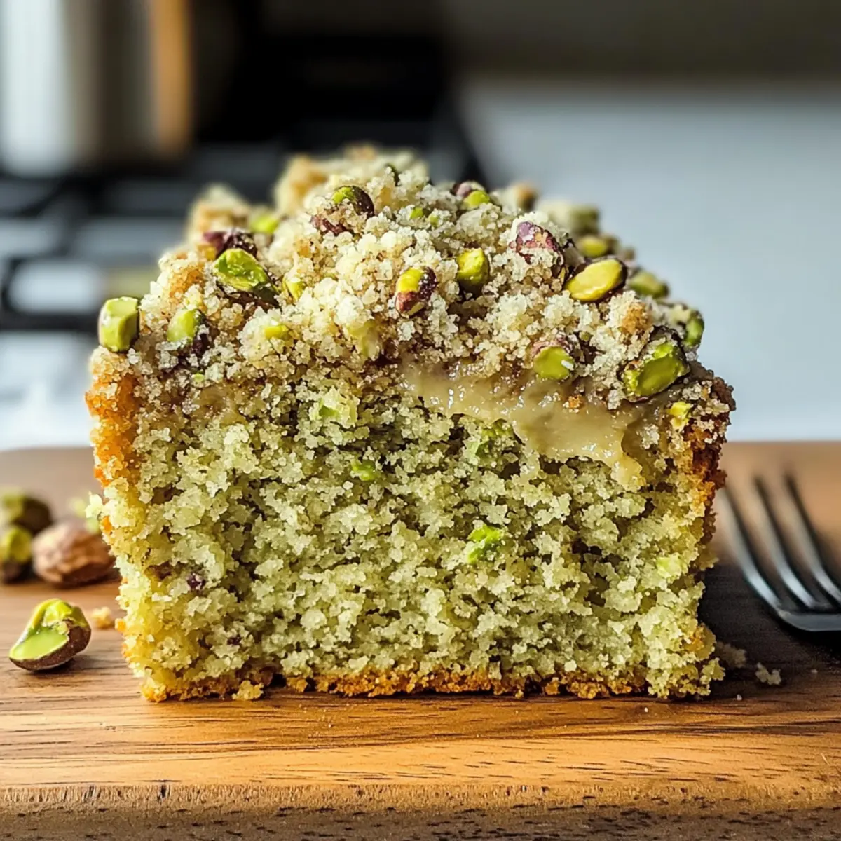 Veganer Pistazien-Kaffeekuchen