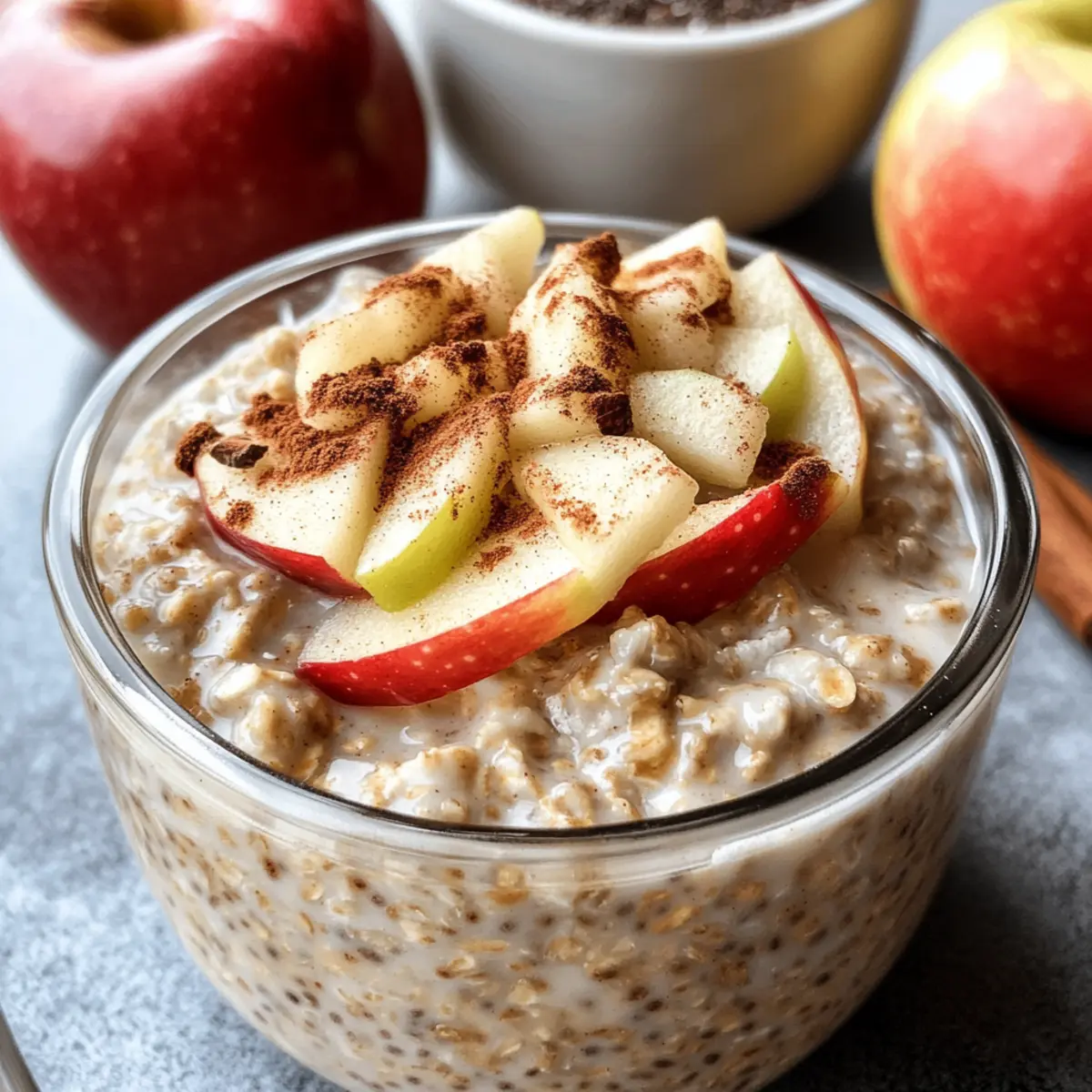 Apple Cinnamon Overnight Oats q2zues