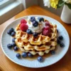 Beste Low-Carb-Hüttenkäse-Waffeln