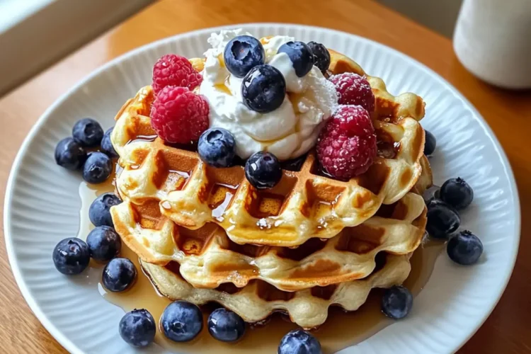 Beste Low-Carb-Hüttenkäse-Waffeln