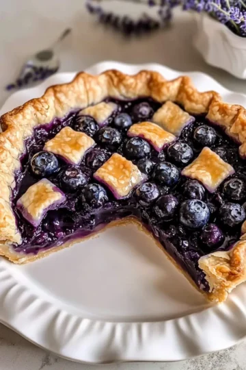 Heidelbeer Vanille Lavendel Kuchen