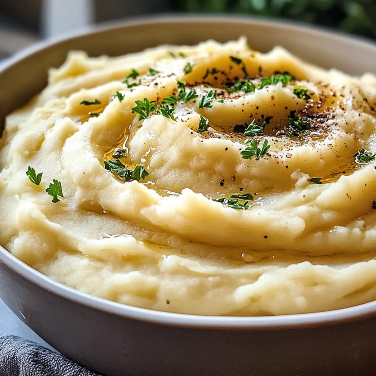 Braune Butter Kartoffelbrei für das Thanksgiving Abendessen