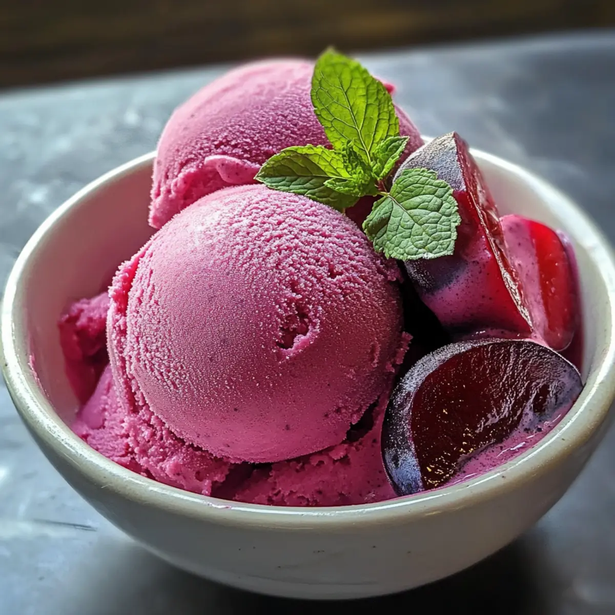 Cardamom Plum Sorbet iag7z0