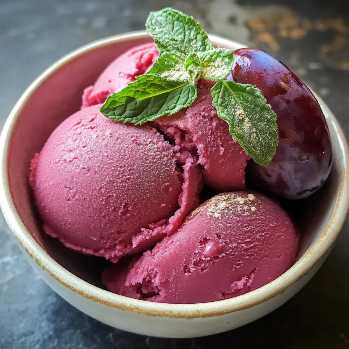 Cardamom Plum Sorbet pdv1cb
