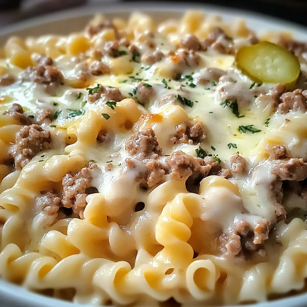 Cheeseburger Alfredo