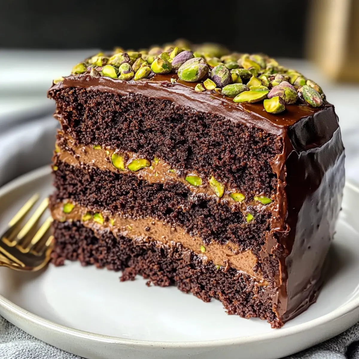 Chocolate Pistachio Cake Recipe jkhbrf