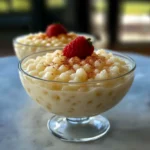 Altmodisches Reispudding Rezept für nostalgischen Genuss