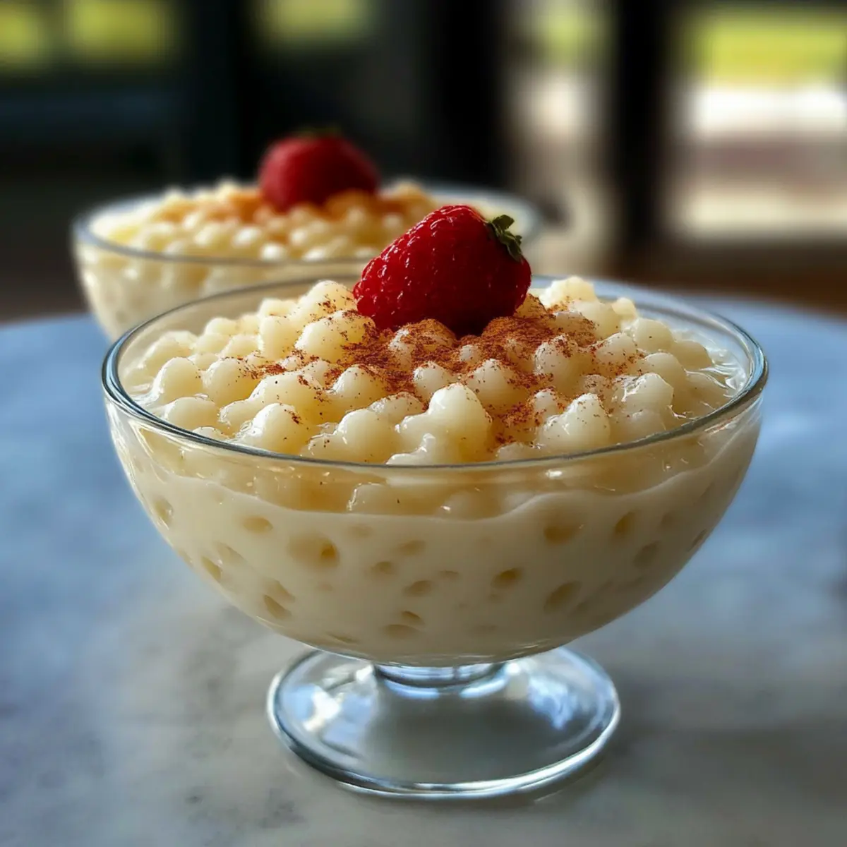 Klassischer hausgemachter Tapiokapudding