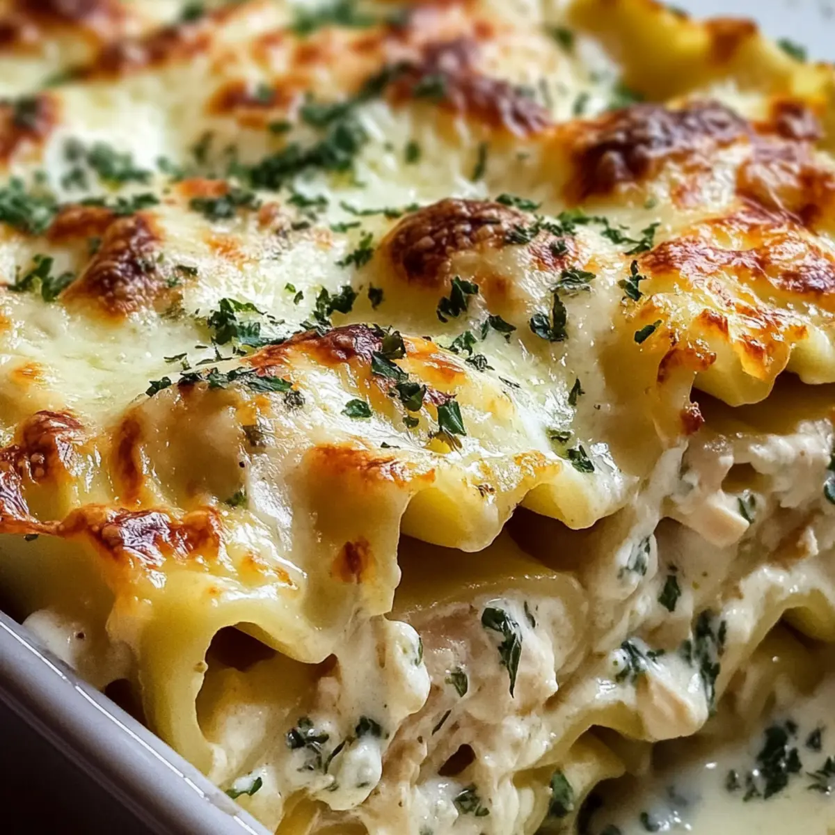 Creamy Chicken Alfredo Lasagna Rolls Recipe nglcje