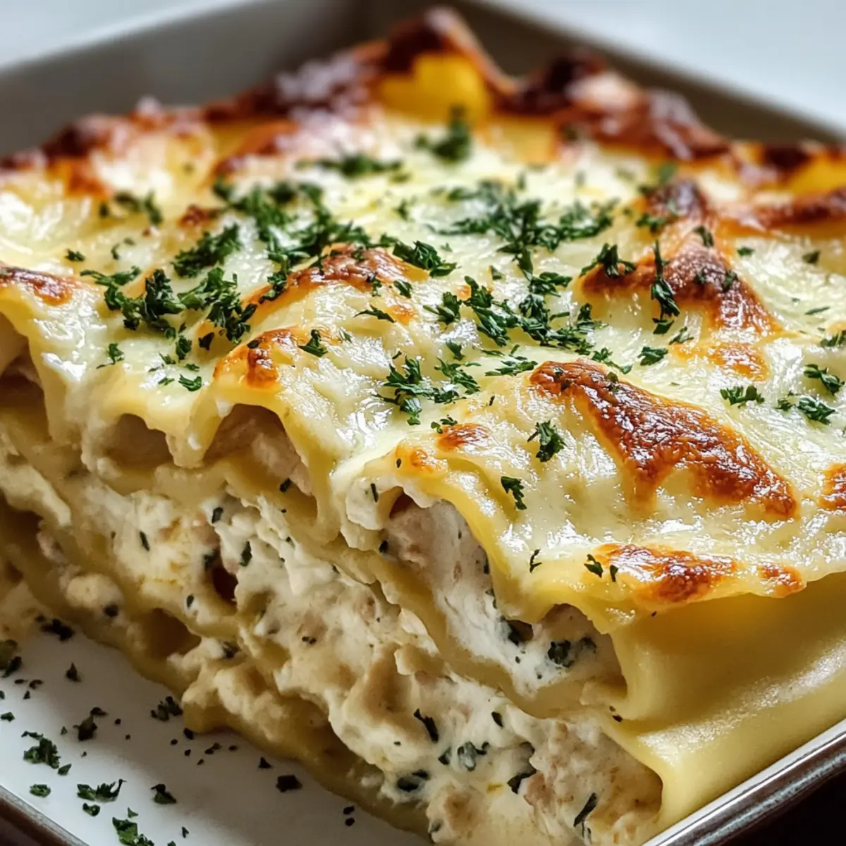 Creamy Chicken Alfredo Lasagna Rolls Recipe pvkzce
