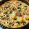 Cremige italienische Wurst- und Kartoffelsuppe