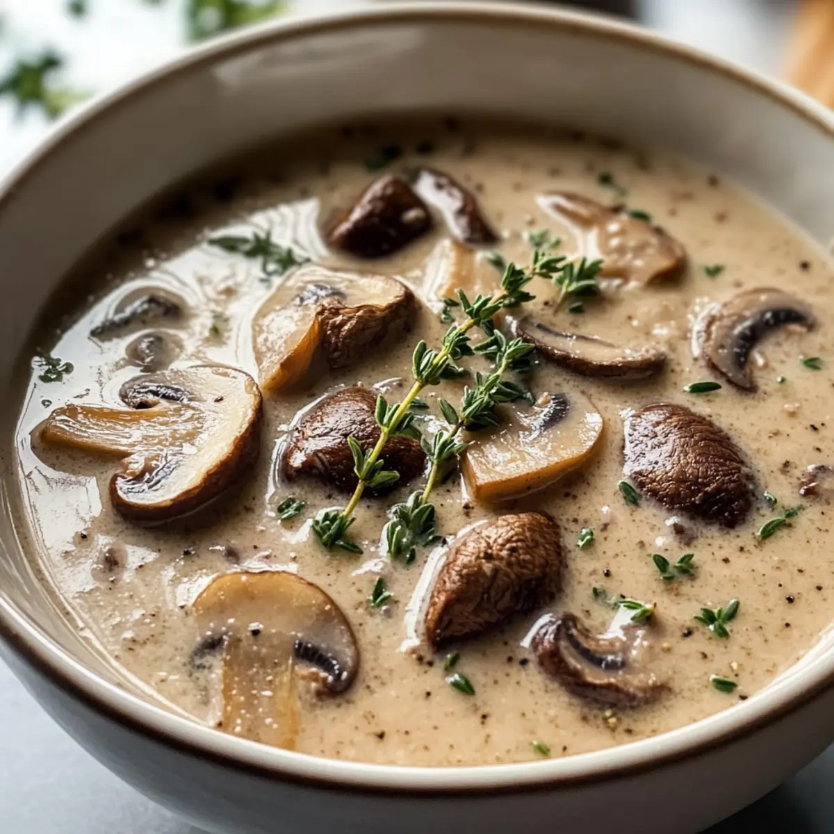 Cremige Champignon Suppe th8aas