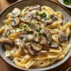 Cremige Pilz-Pasta