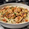Cremiges Cajun-Hähnchen mit Reis