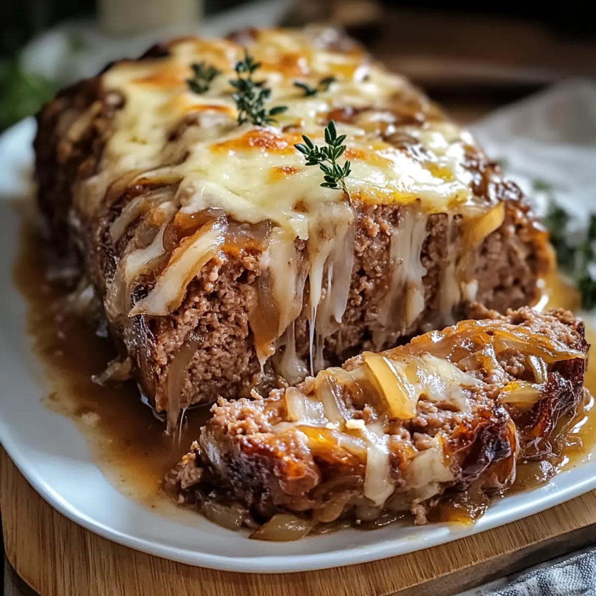 Crockpot FranzA¶sischer Zwiebel Fleischlaib mit geschmolzenem KA¤se fA¼r die ganze Familie aqazes