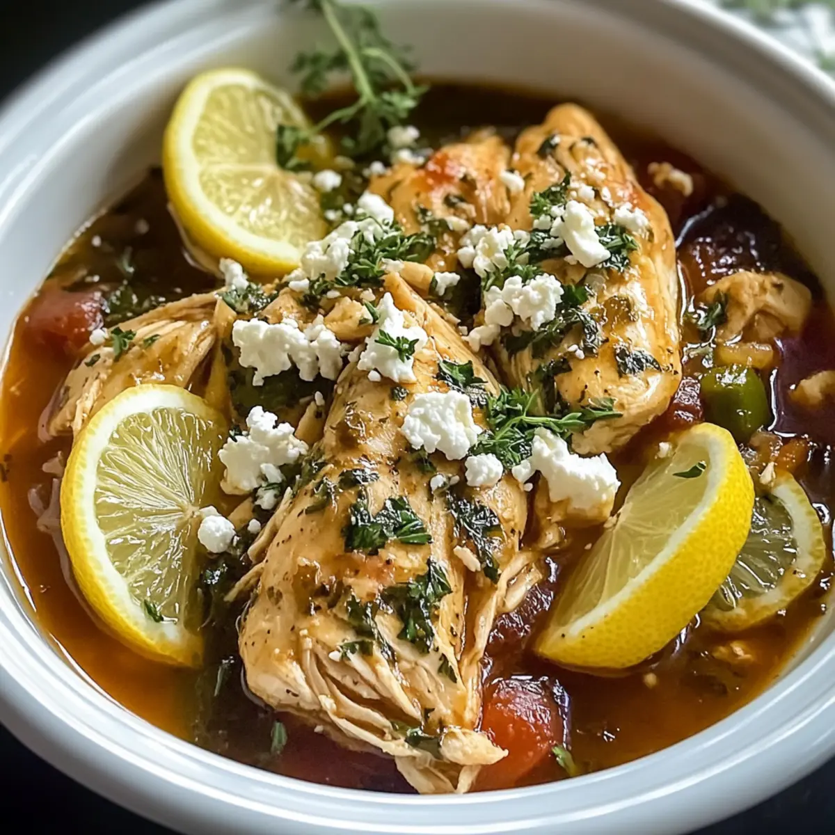 Crockpot Griechisches Hühnchen