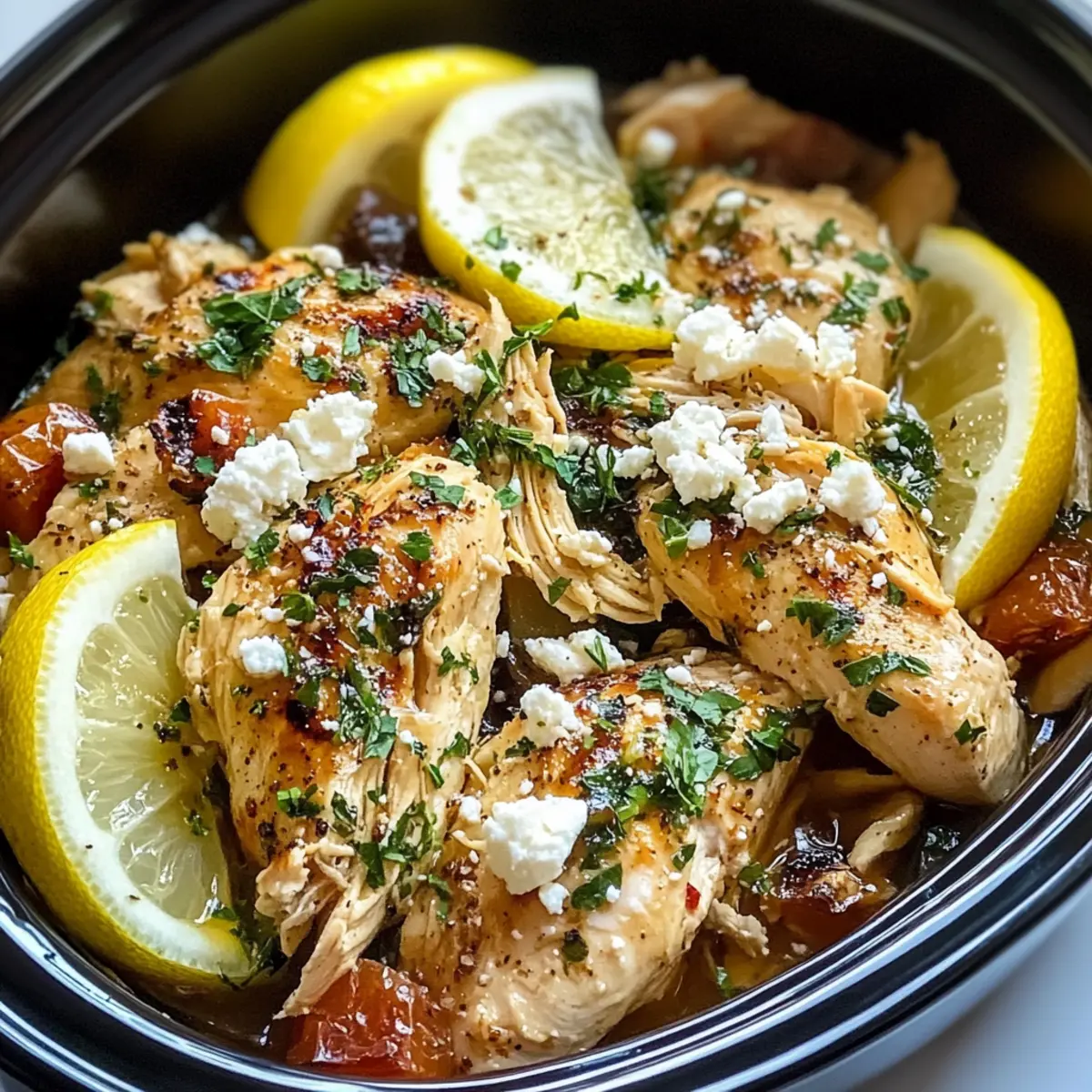 Crockpot Griechisches HA¼hnchen durpzi