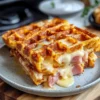 Knusprige Schinken-Käse-Chaffles