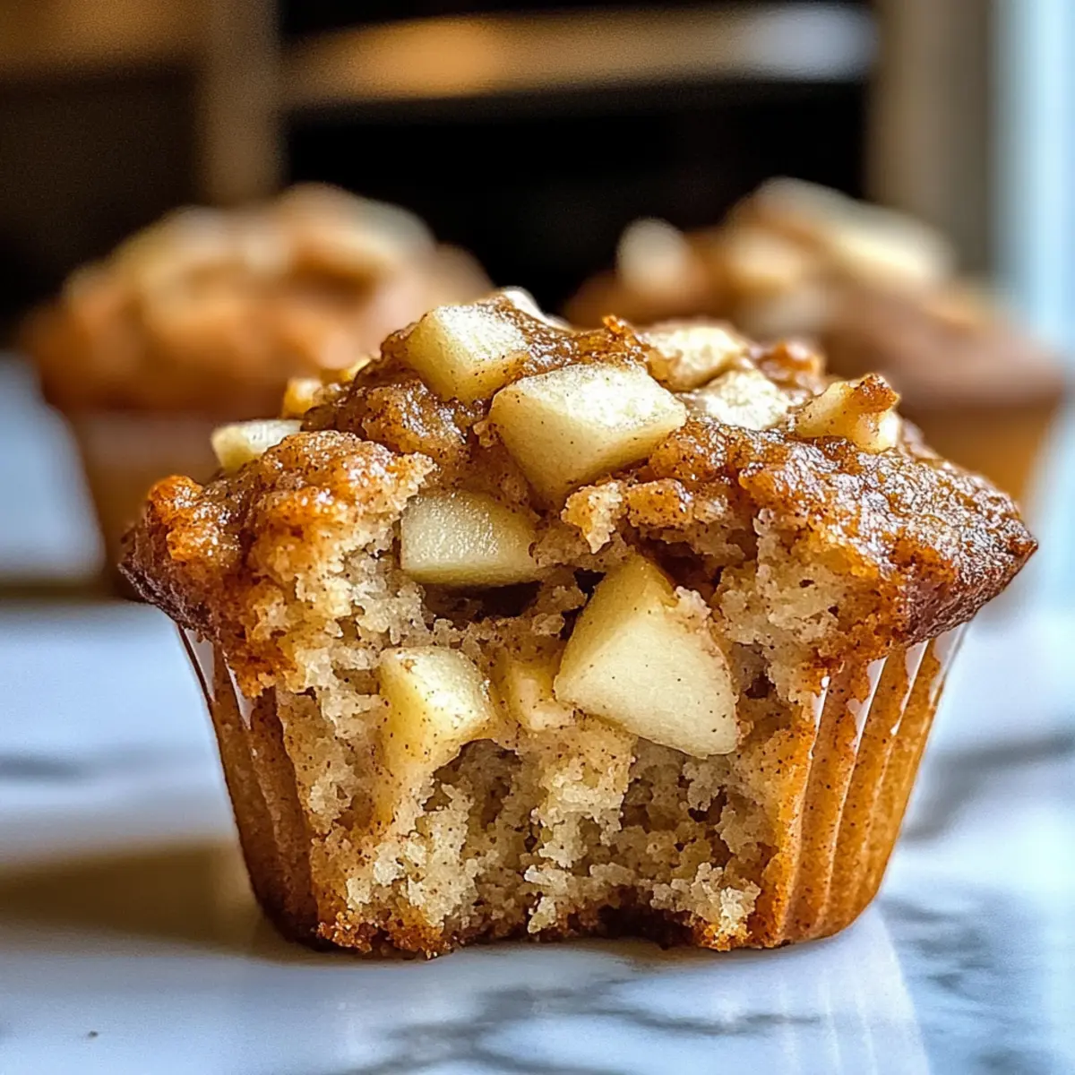 Leckere Gesunde Apfel Zimt Griechische Joghurt Muffins