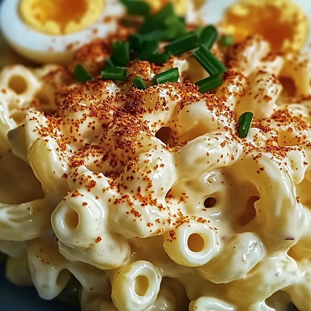 Deviled Egg Macaroni Salad sqhmtl