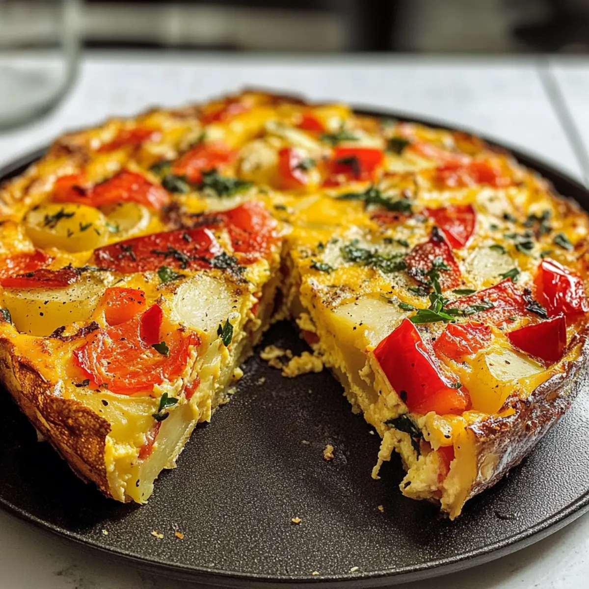 Easy Potato and Pepper Frittata upbnoq