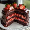 Erdbeer-Schokoladen-Shell-Kuchen