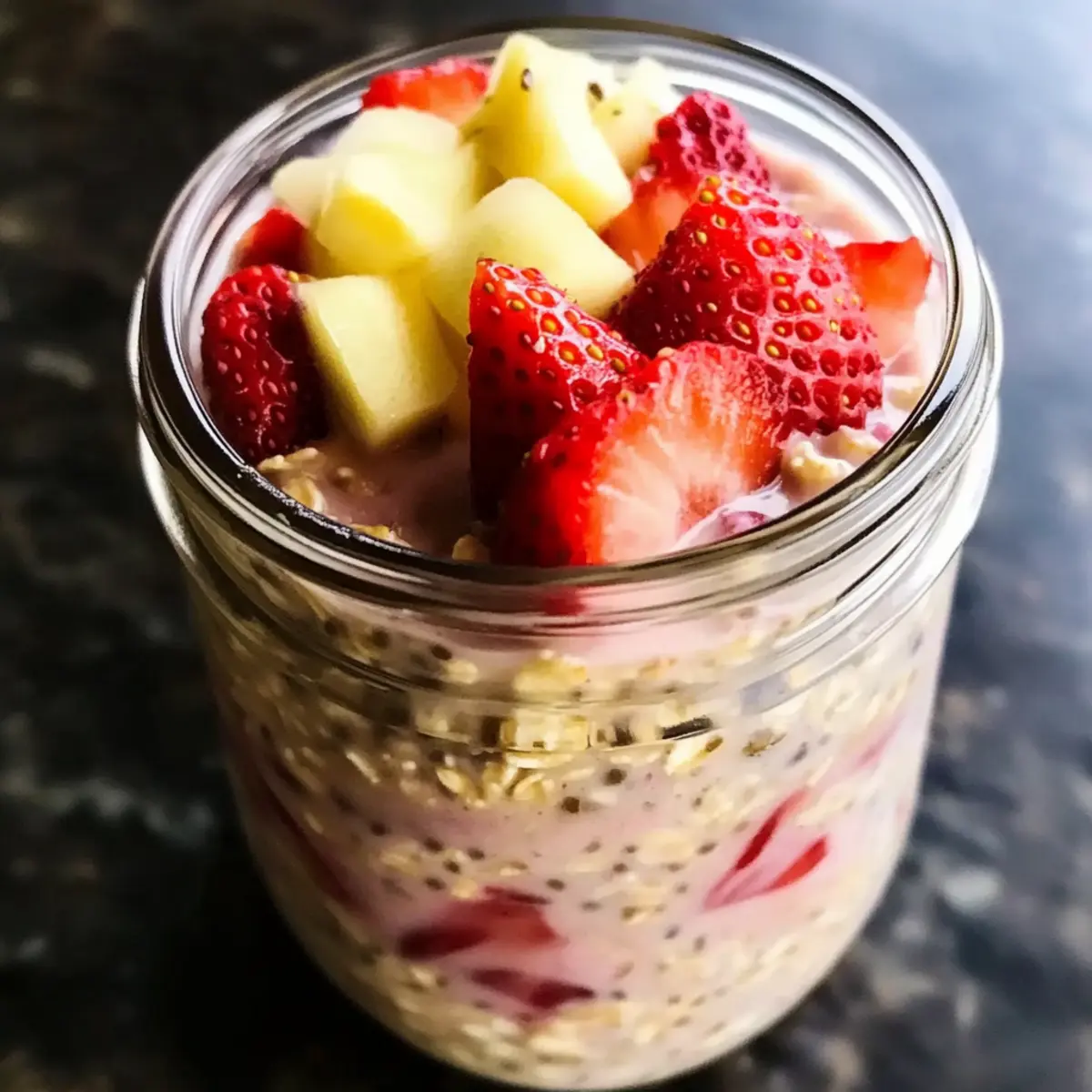 Erdbeer Rhabarber Protein Overnight Oats i7mkgn