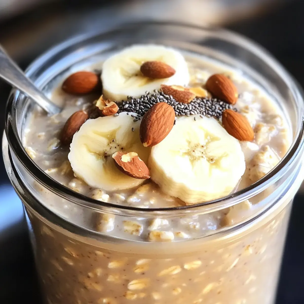 Erdnussbutter Übernacht Haferflocken