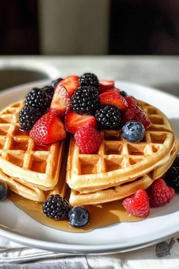 Fluffige Proteinwaffeln