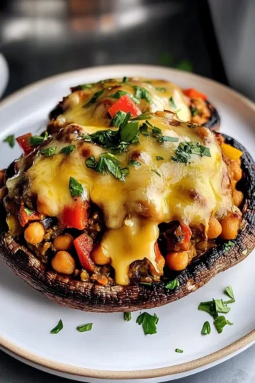 Gefüllte Champignons (Portobello-Pilze)