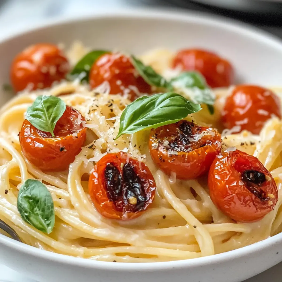 Roasted Tomato and Garlic Ricotta Pasta